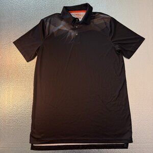 The Foundry Supply Mens Size LT Polo Shirt Stretch Short‎ Sleeves Black 3 Button